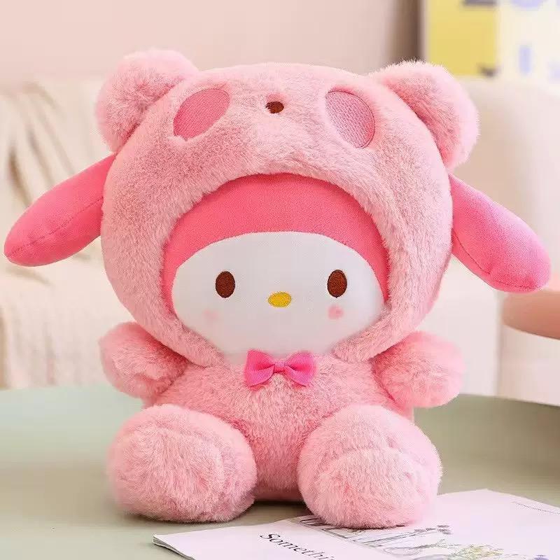=Новая Кавайная 22-25см Плюшевая Игрушка Sanrio Собака Нефритовая Куроми Кукла-Переодевашка Кукла Плюшевая Игрушка Мягкая Игрушка Патунг Куклы Подарок на День Рождения
