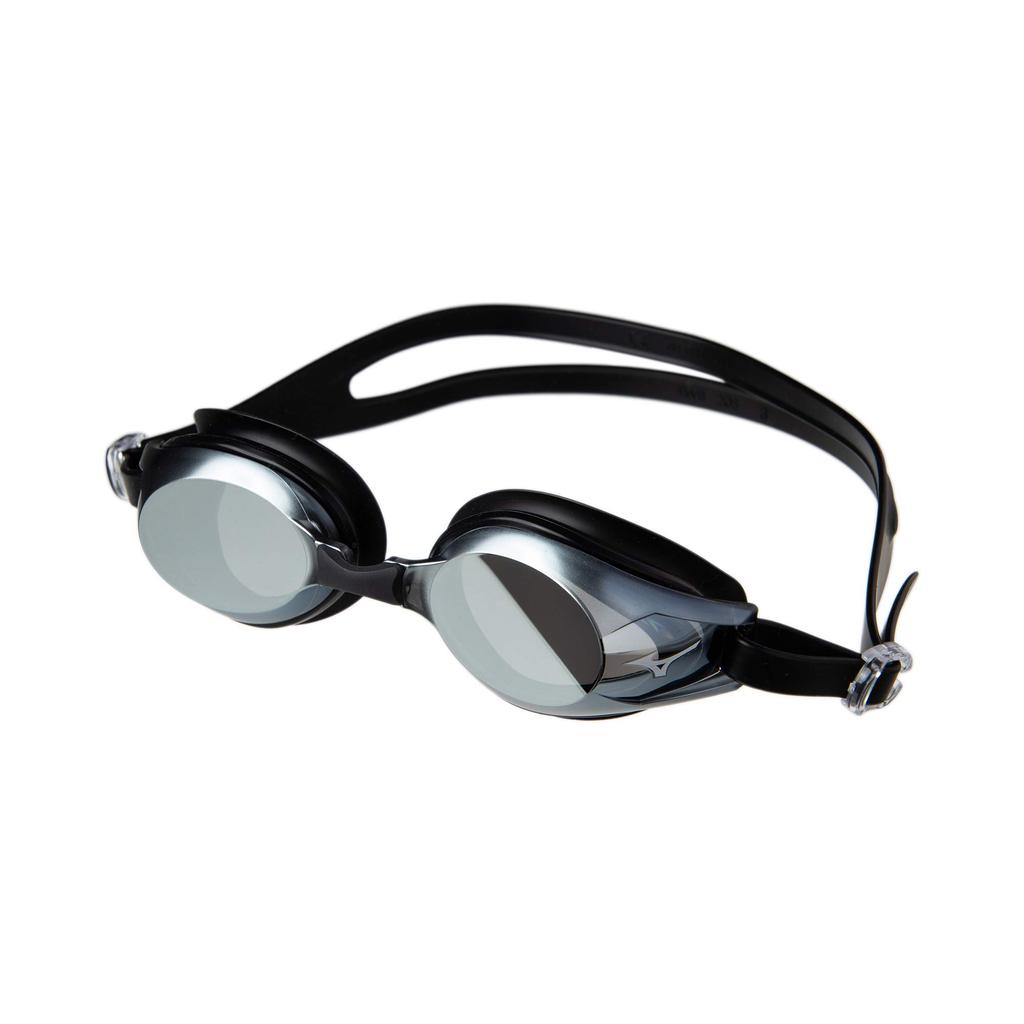 Mizuno Swim Cushion Smoke X Silver Mirror Goggles, Type, N3JE601109,