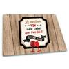 [Q3791] - Cutting Board / Trivet 'Messages' (The Best Wine Is the One You Drink with Friends) - 30x20 Cm