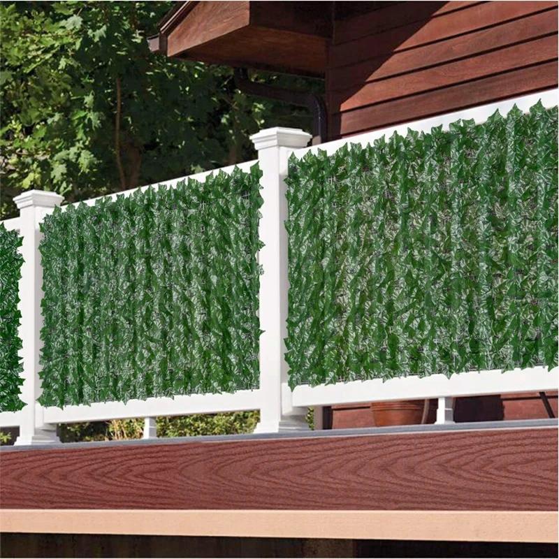 Artificial Hedge Ivy Fence Balcony Fence Wall Roof Shadow 300X50Cm