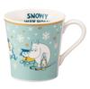 Yamaka Shoten MOOMIN Snowy Way Home Mug, 300ml, Diameter: Approx. 9x9cm, Blue, Moomin Gift for Women, Birthday Gift, Tableware, MM12001-11