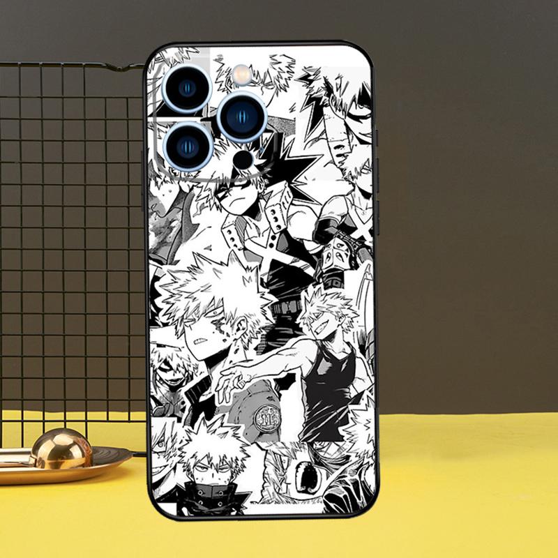 Чехол для телефона Bakugo Boku no My Hero Academia для iPhone 12 13 Mini 11 14 Pro Max X XS XR Max 7 8 Plus SE, мягкий чехол Fundas