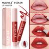 MLSMILE Non -stick Cup Lip Dye Pen, Matte Color, Color Marker Pen, Red Lip Glaze Lip Line Pen