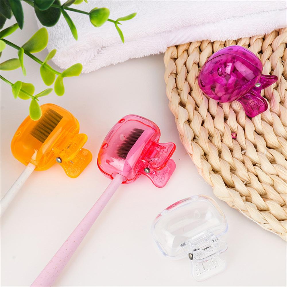 Toothbrush Head Cover Protector Cap Portable Storage Clip Household Travel Hotel Toothbrush Dustproof Protective Case