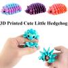 Напечатанная на 3D-принтере игрушка-ежик с сосновой шишкой, артикулированная милая фигурка для украшения стола, коллекционная миниатюрная модель, трендовый подарок
