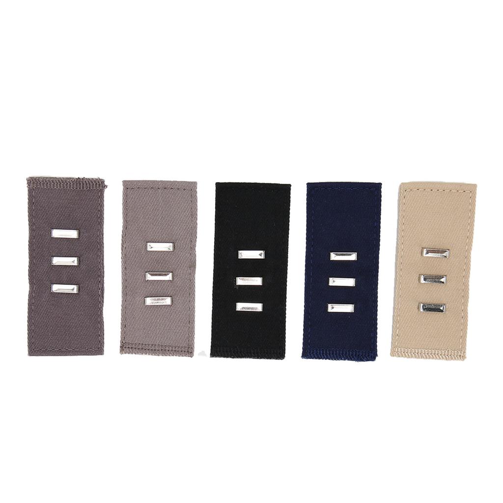 5pcs Elastic Waist Extenders Adjustable Easy Installation Pants Button Extender Waist Band