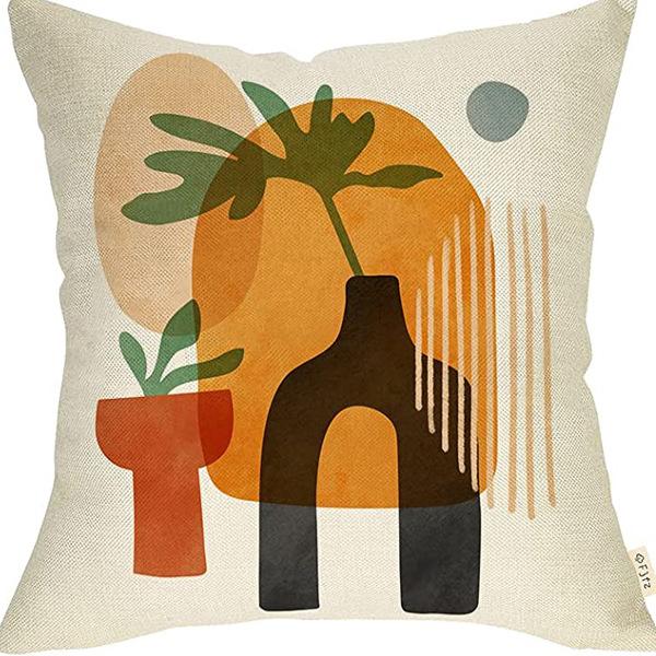 Абстрактная наволочка цвета Моранди, Минималистичная декоративная наволочка, Абстрактная эстетика, Подушка для дивана, Чехол для подушки