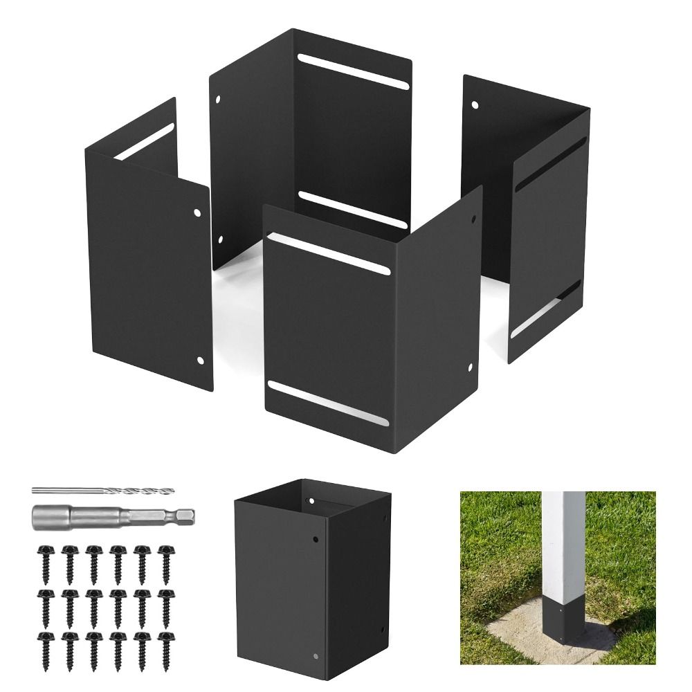 Rust Proof Post Bracket Metal Post Mount Protects From Damage Post Cover  Deck Railing