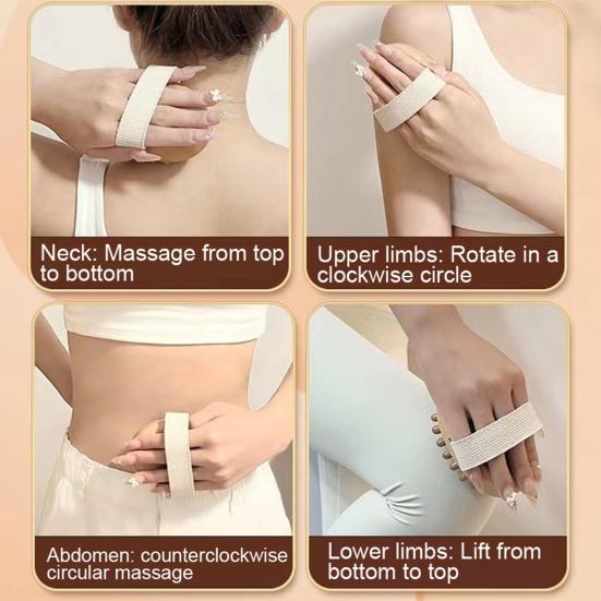 Массажная щетка Meridian Pressure Brush, деревянная терапевтическая массажная щетка для удаления жира на животе и целлюлита, натуральная деревянная щетка для тела для снятия мышечной боли