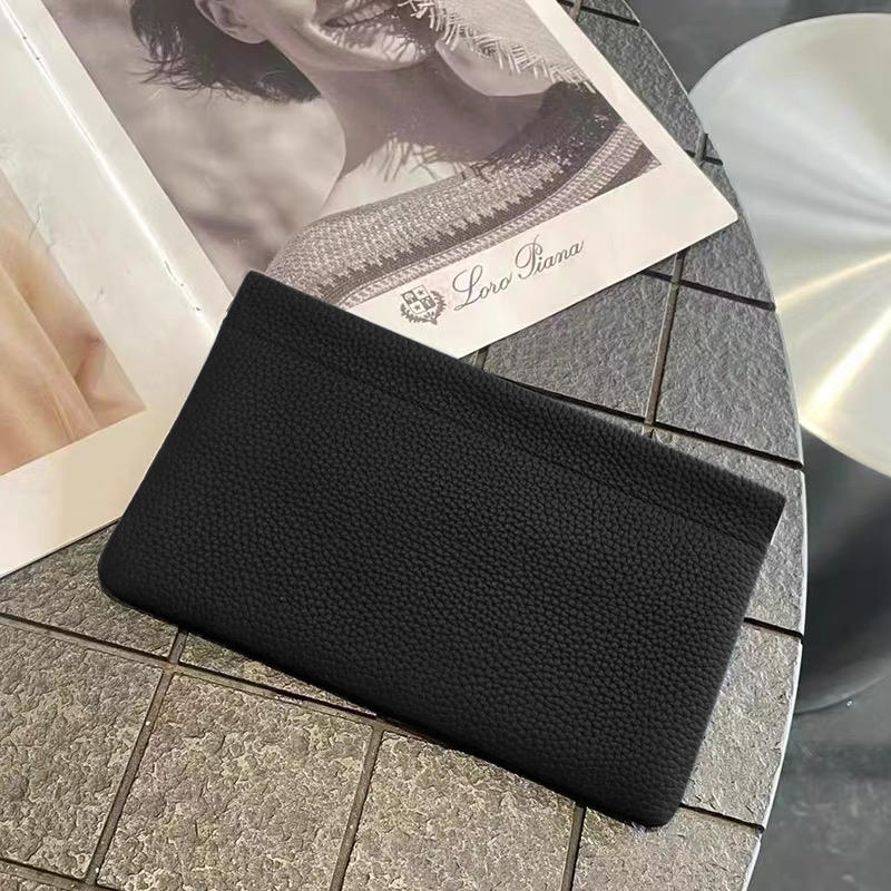 Self-Closing Long Wallet Artificial Leather Passport Driver's License Document Holder Data Cable Cosmetic Bag Storage