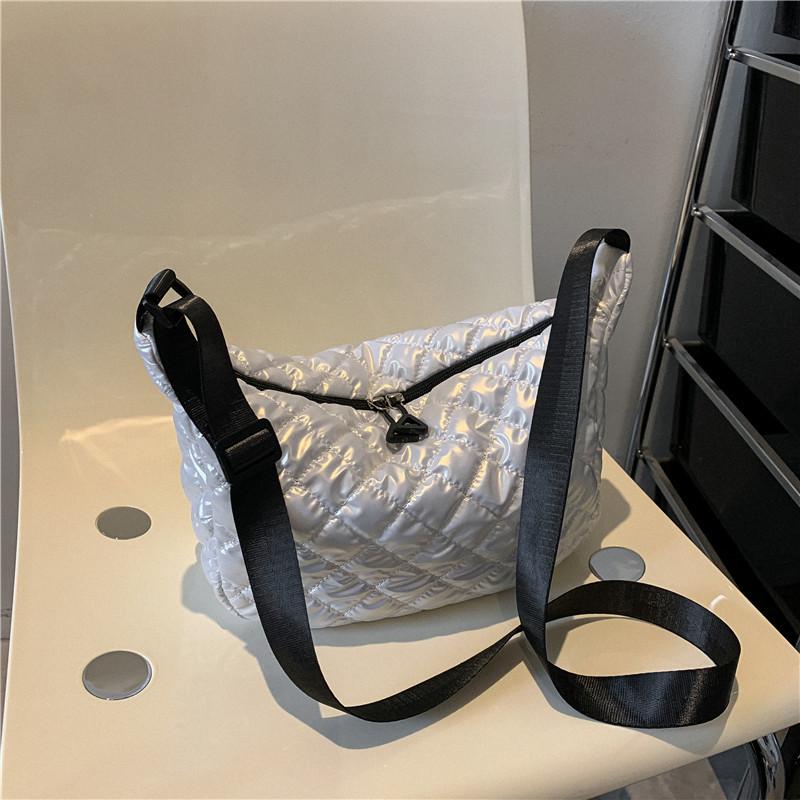 Yogodlns Зимняя космическая хлопковая сумка на плечо для женщин, сумка для пельменей в стиле ретро, роскошная женская сумка через плечо, сумка подмышки, сумка