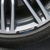 AATT1 4Pcs Car Logo Aluminium Wheel Rim Stickers Emblem Badge Accessories For AMG Mercedes Benz Exclusive C200 C260 C300 W202 W203
