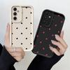 Мягкий чехол-книжка для Samsung Galaxy A26 A22 A24 A13 A36 A32 A34 A23 A12 A56 A33 A16 A14 Черное Сердце