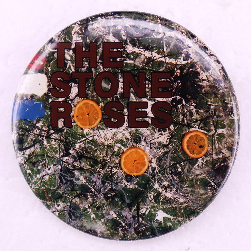 Брошь-значок из жести группы Stone Roses