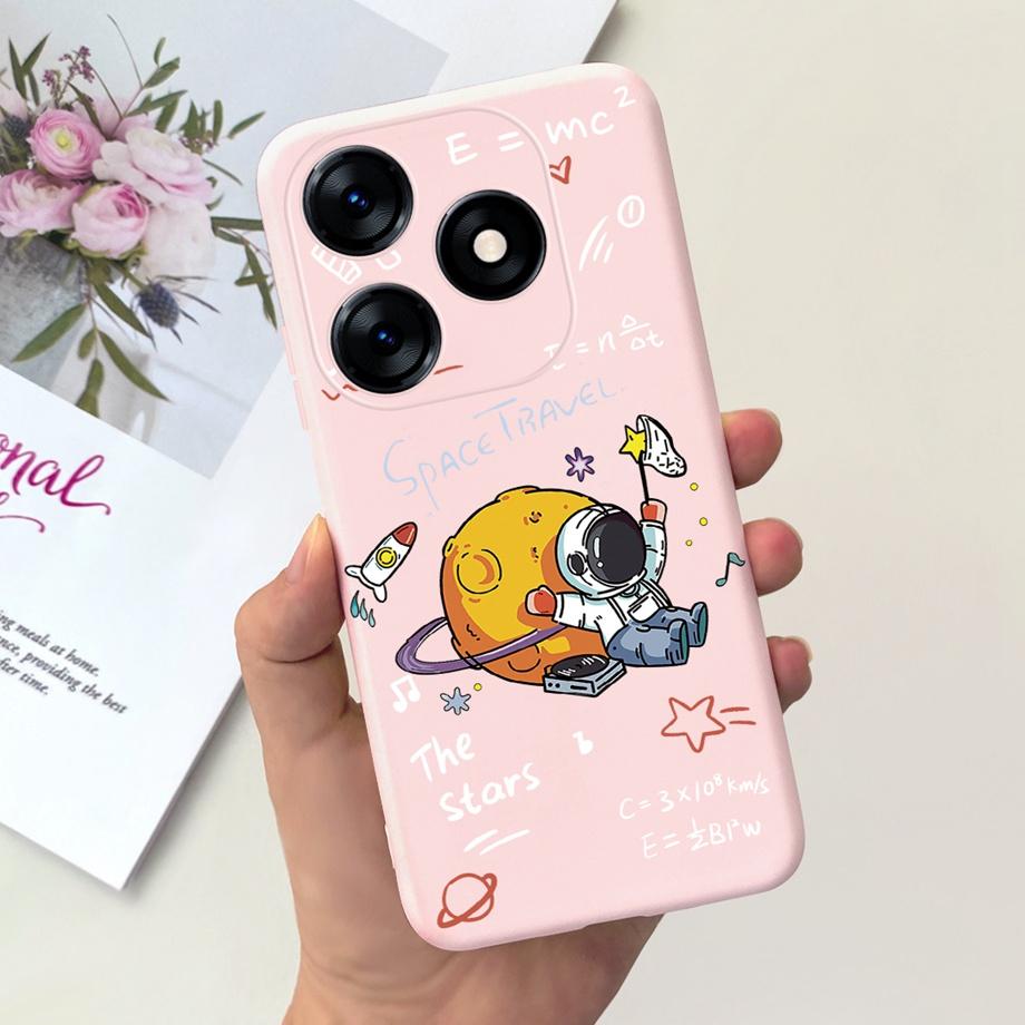 Чехол для Tecno Spark 10C KI5k KI5m Tecno Spark 10 Pro Spark10 Задняя крышка Ударопрочный Жидкий силикон Чехол Астронавт Динозавр