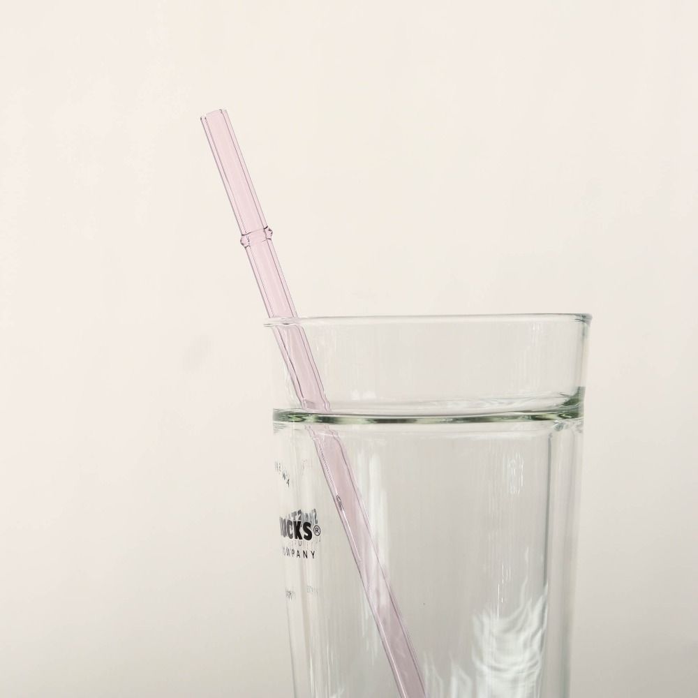 3Pcs 23cm Eco-friendly Straws for Smoothies Cocktails Glass Straws Long Heat-resistant Drinking Straws Cup Accessories