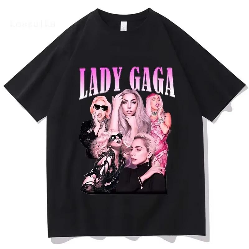 Футболка Lady Gaga Mayhem 2025 Новый Альбом Мода Женская Одежда Ретро Лето Харадзюку Женская Одежда Одежда для Фанатов Футболки -...