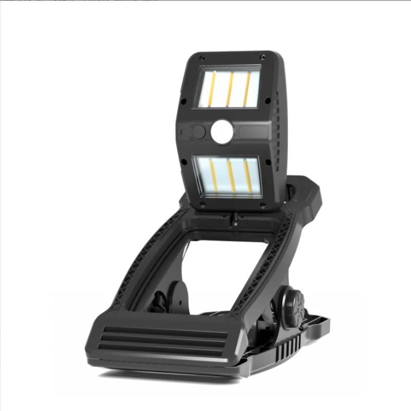 Клипсовые солнечные фонари, вращающиеся на 360 градусов, водонепроницаемый энергоэффективный фонарь на солнечной батарее с датчиком движения, клипсовый светильник для кемпинга