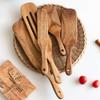 Natural Wooden Spatula Rice Spoon For Cooking Pan Kitchen Cooking Tool Non-Stick Frying Steak Sauce Shovel Cookware Cooking Set