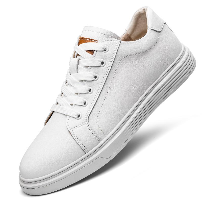 Модная мужская повседневная обувь на шнуровке из натуральной кожи, для бизнеса и офиса, с мягкой подошвой, дышащая, удобная для ходьбы, для мужчин, для повседневной носки на улице