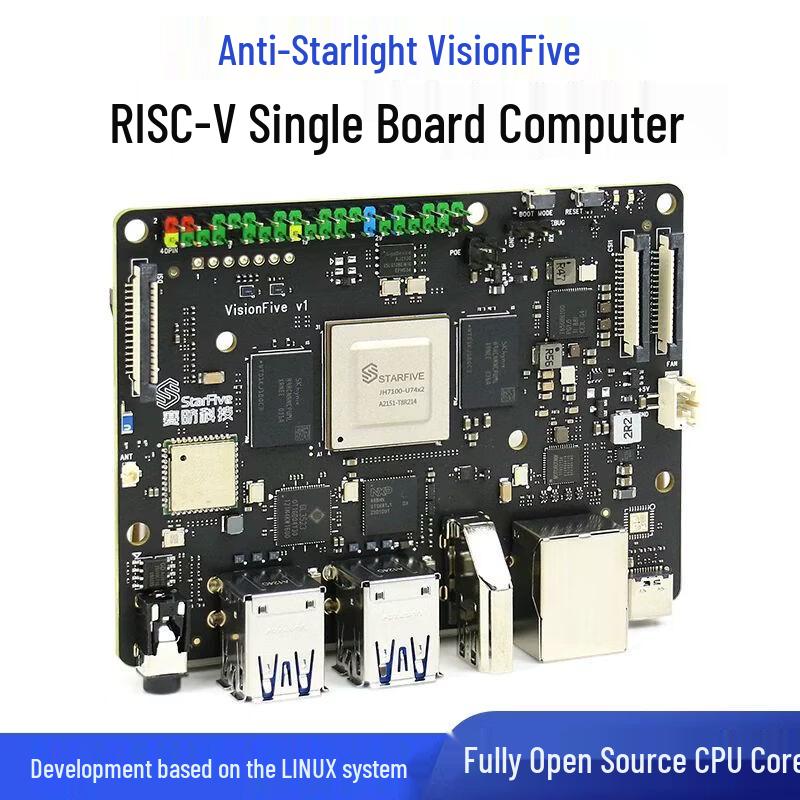 Плата для разработки Linux с открытым исходным кодом VisionFive RISC-V