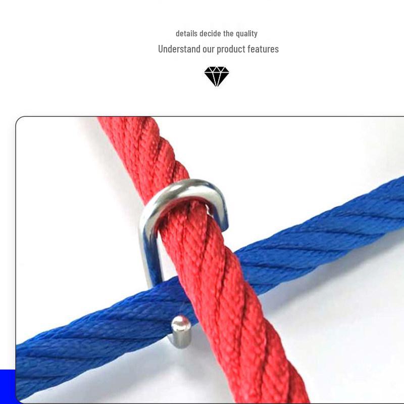 S-shaped Climbing Hook: 16mm Stainless Steel Cross Rope Connector