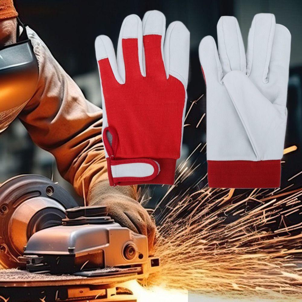 Leather Welding Gloves Random Color Work Safe Gloves Tool Protective Glove Workplace