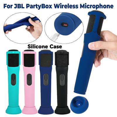 Силиконовый защитный чехол для беспроводного микрофона JBL PartyBox, чехол, противоскатные насадки для микрофона, подставка для микрофона, нескользящая накладка