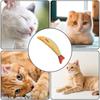 Игрушка для чистки зубов кошки, для дома, с кошачьей мятой, в виде рыбы сайры, плюшевая, для кусания, 8.27x3.15 дюйма, игрушки для пинания кошкой, интерактивные, шуршащие, с кошачьей мятой