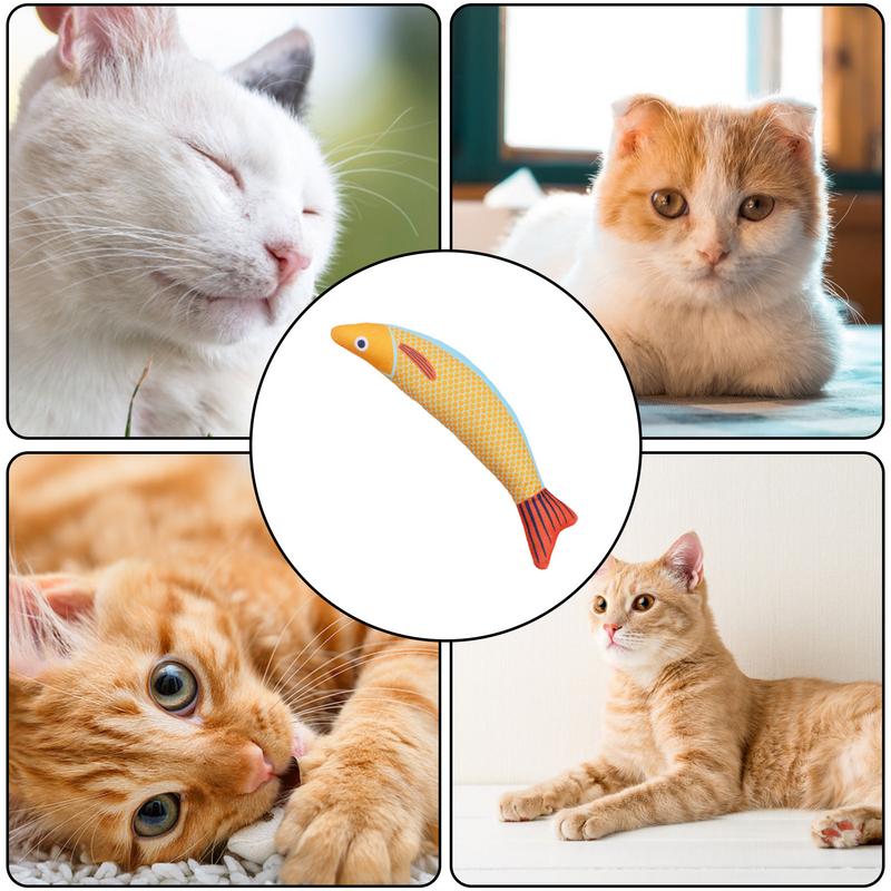 Игрушка для чистки зубов кошки, для дома, с кошачьей мятой, в виде рыбы сайры, плюшевая, для кусания, 8.27x3.15 дюйма, игрушки для пинания кошкой, интерактивные, шуршащие, с кошачьей мятой
