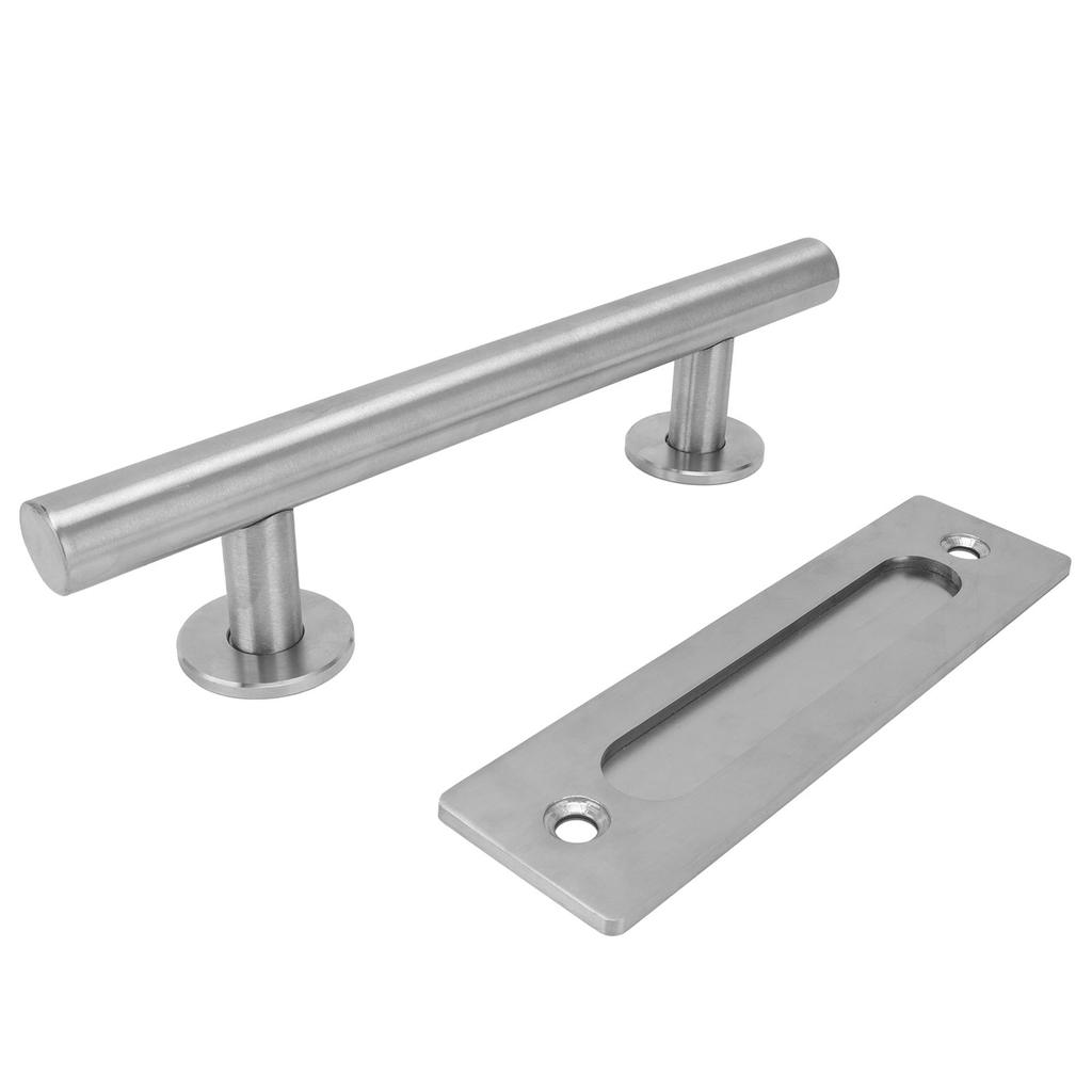 Barn Door Handle Stainless Steel DoubleSide Pull Handle for Door Garage Barn Shed Closet