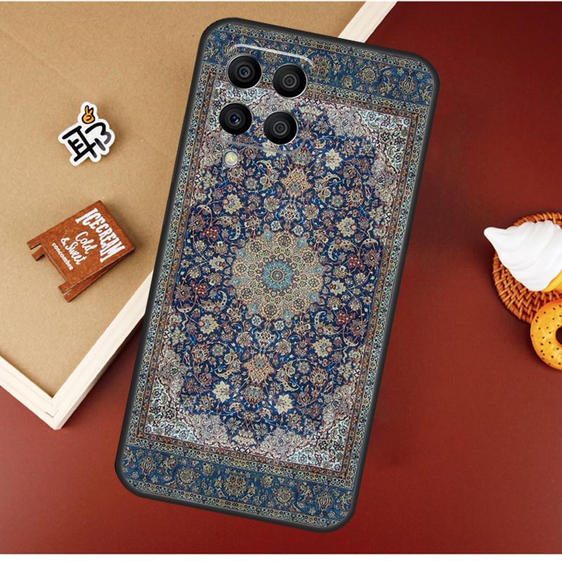 Persian carpet Floral pattern Case For Samsung Galaxy M16 M36 M56 M06 M52 M32 M12 M54 M34 M14 M35 M55 M15 M11 M31 M13 M53