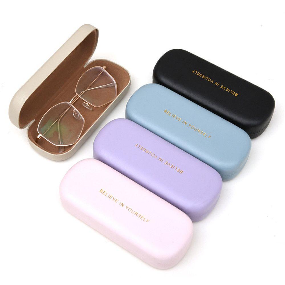 Women Men Portable Waterproof Eyeglasses Case Large Capacity Glasses Box PU Leather