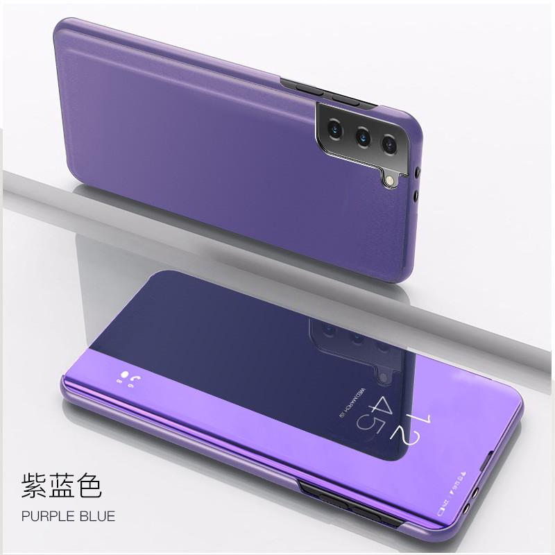 Для Samsung Galaxy S21 чехол Smart Mirror кожаный флип-чехол для телефона с подставкой для S20 S 21 FE S21 Plus S21Ultra S21 + прозрачные чехлы