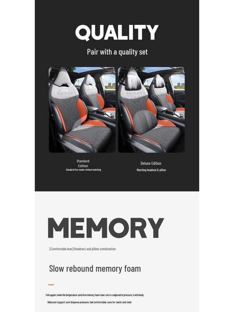 Lynk&Co 03 All-Season Ventilated Suede Seat Cushion - Custom Half-Wrap Design