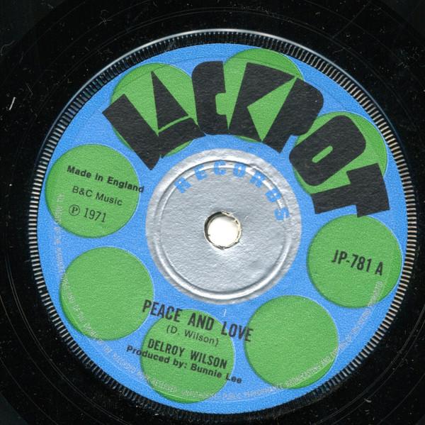 7-дюймовая пластинка DELROY WILSON JEFF BARNES Peace And Love Who Is Your Brothe JP781 Jackpot 1971 UK Регги Ска Даб Б/у