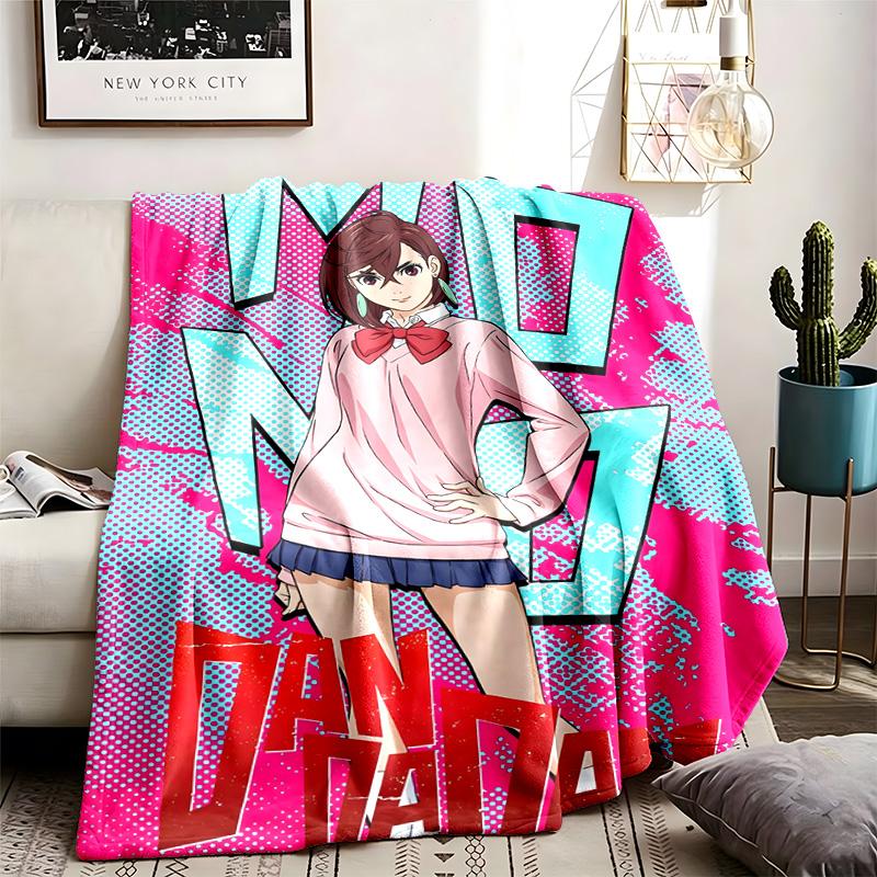 Dandadan Theme Blanket Suitable For The Sofa Camping And Travel Made Of Soft Flannel Material An Ideal Gift For Occasions Such As Birthday