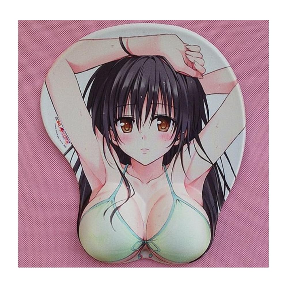 Bravebird 3D Mouse Pad To Love Ru Yui Kotegawa Gold Darkness Momo Breast Design Idol Swimsuit Gaming Accessory