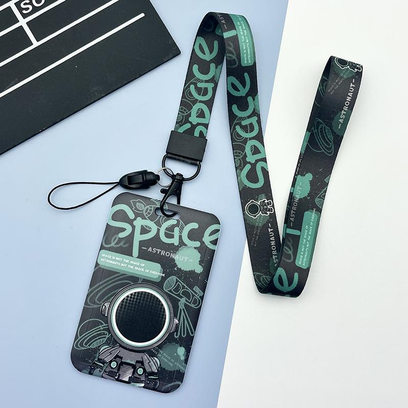 Держатель для карт с изображением фруктов, чехол для бизнес-бейджа из АБС-пластика, чехол для сотрудника, студенческий ремешок, держатель для удостоверения личности, имени