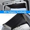 RV Rear Awning Shade Premium UV Resistant Waterproof Oxford Fabric RV Tailgate Canopy Sun Shelter with Easy Installation for Camping, Travel &