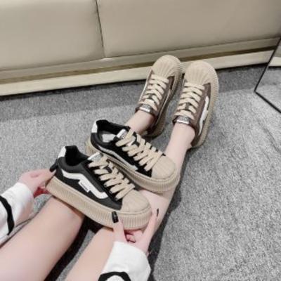 Женская обувь Shell Head Новая весенне-осенняя обувь для скейтборда Повседневная спортивная обувь Универсальная обувь на толстой подошве Сяобай Немецкая тренировочная обувь