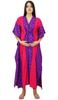 Cotton Kaftan Printed Nursing Gown Front & Side Buttons Maxi Caftan