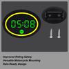 Цифровые часы для мотоцикла Смарт-светодиодный дисплей Вольтметр и термометр для мотоцикла Для женщин Подростков Любителей велоспорта Поездки на работу