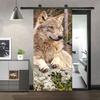 3D наклейка на шкаф, входная дверь, черный щенок лабрадора, виниловая, водостойкая, самоклеящаяся, настенная наклейка на дверь, декор для дома