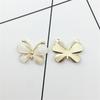 10pcs Cute Butterfly Alloy Jewelry Accessories Stained Glass Costume Decoration Metal Buttons