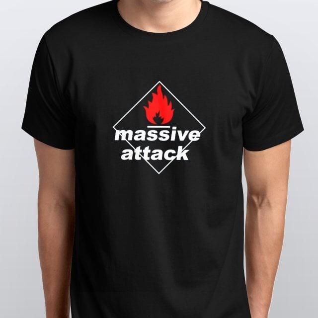 ФУТБОЛКА MASSIVE ATTACK размеры цвета Черный, Белый