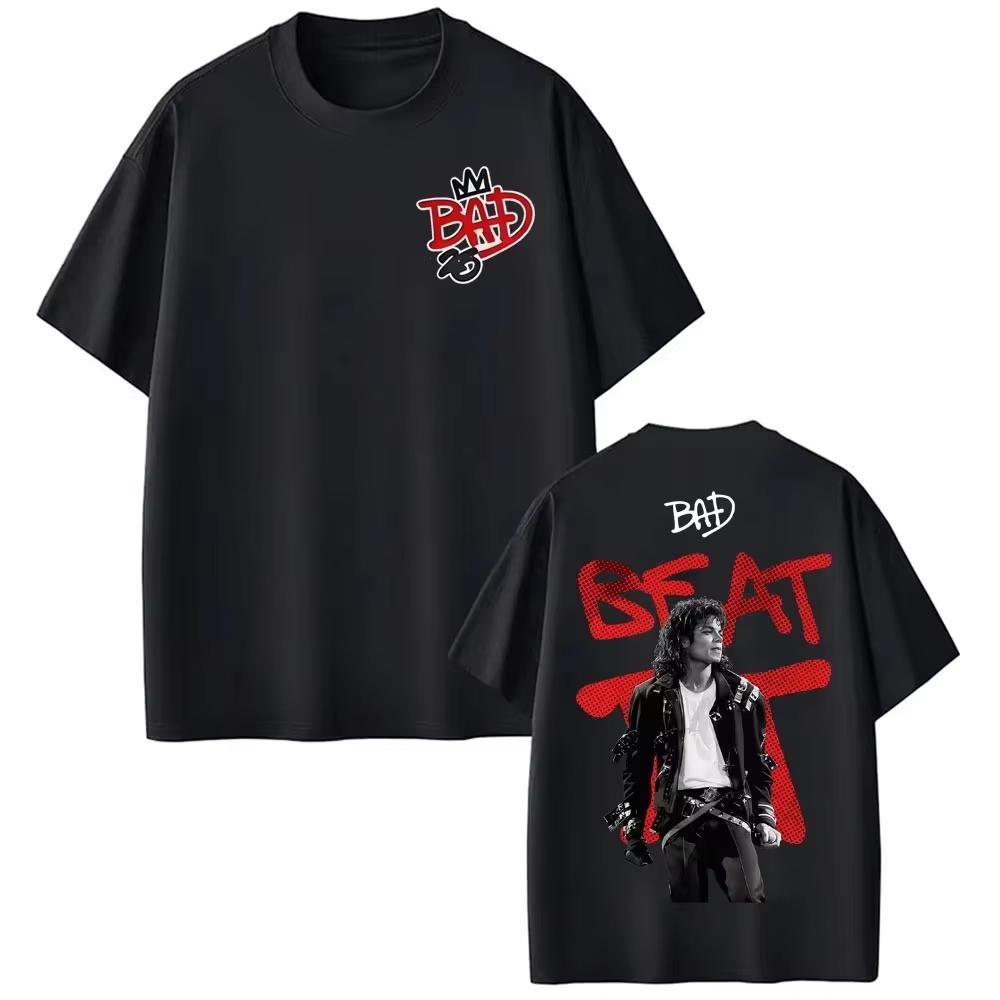 Summer Unisex Vintage Casual Short Sleeve TShirt Merch of King of Pop Tshirt