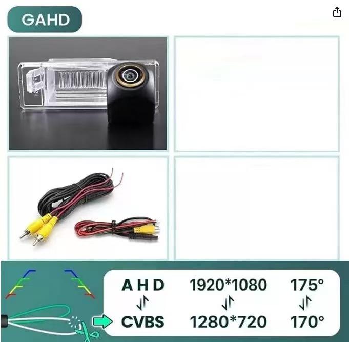 Камера заднего вида Nissan Qashqai/X-Trail HD AHD720 с ночным видением