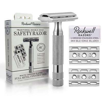 Бритва Rockwell Razors Rockwell Razors 6C, 6-уровневая регулируемая бритва с двумя лезвиями, безопасная бритва для бритья,