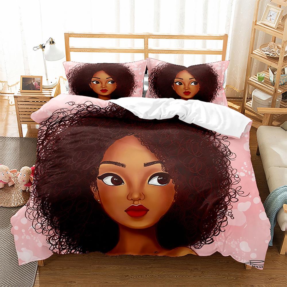 Модная технология печати, 3D цифровая печать, постельное белье, пододеяльники, наволочки, комплекты из трех предметов